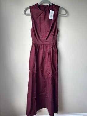 chinese dress ladies Emilia Eyelet V-Neck Tiered Midi Dress